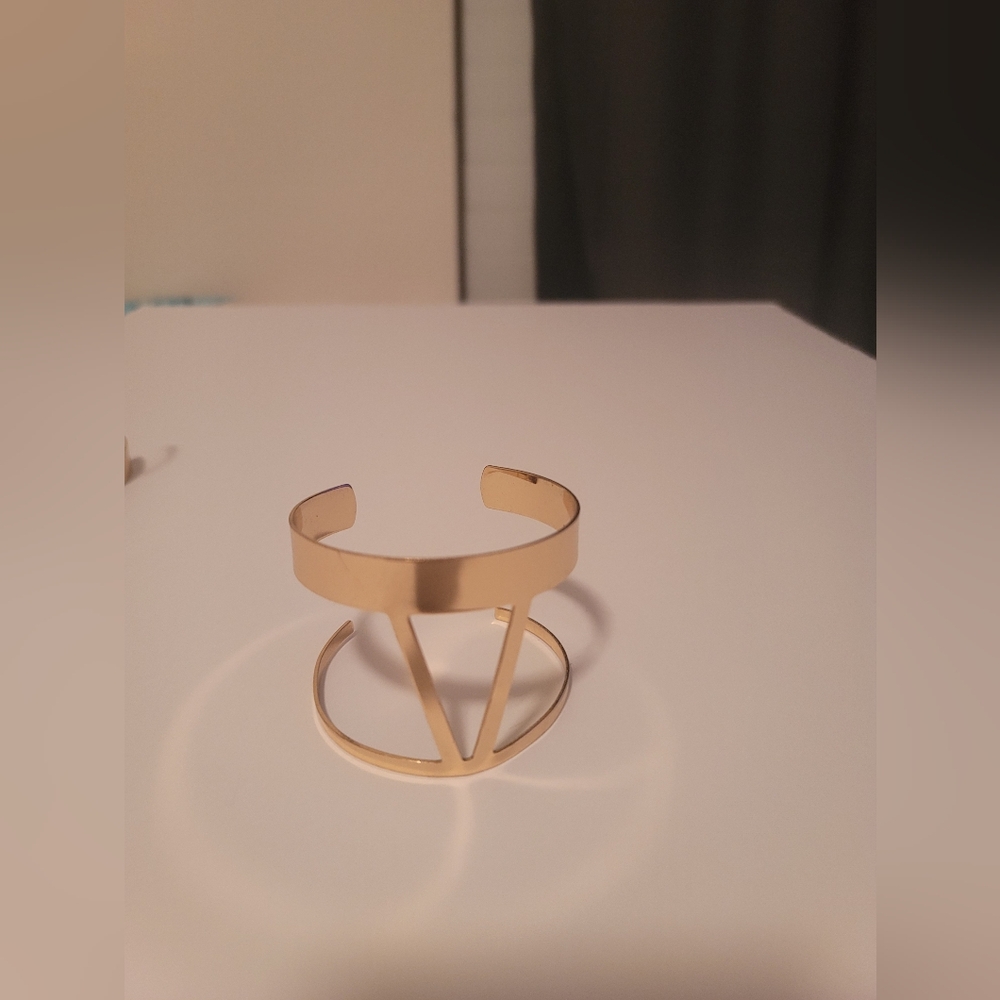 Tribal Geometric Cuff Bracelet